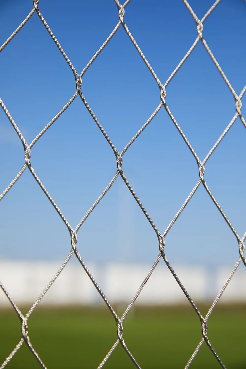 Mesh that stops the ball