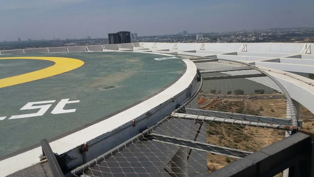 Helipad safety net, Bengaluru