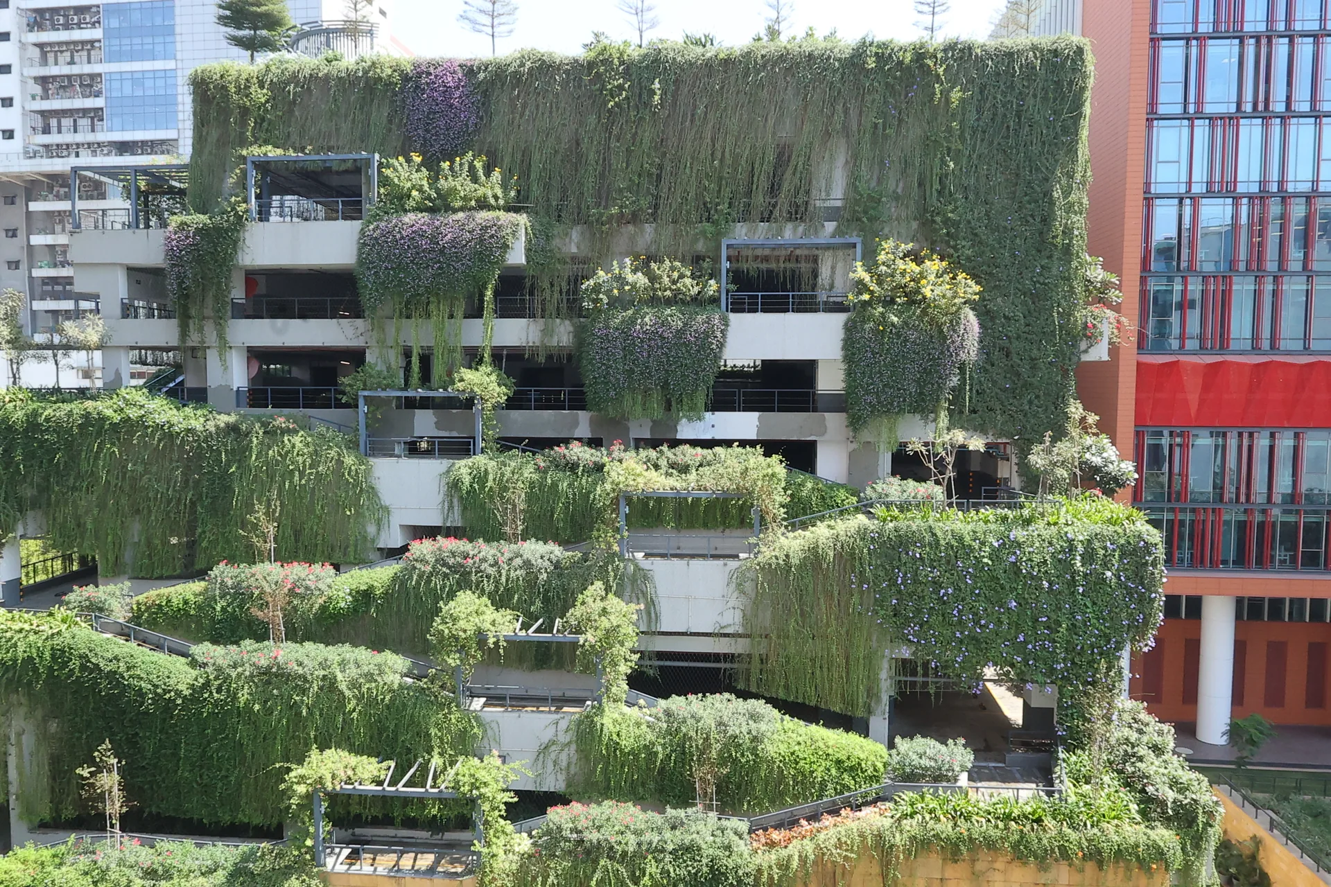Mesh green façades